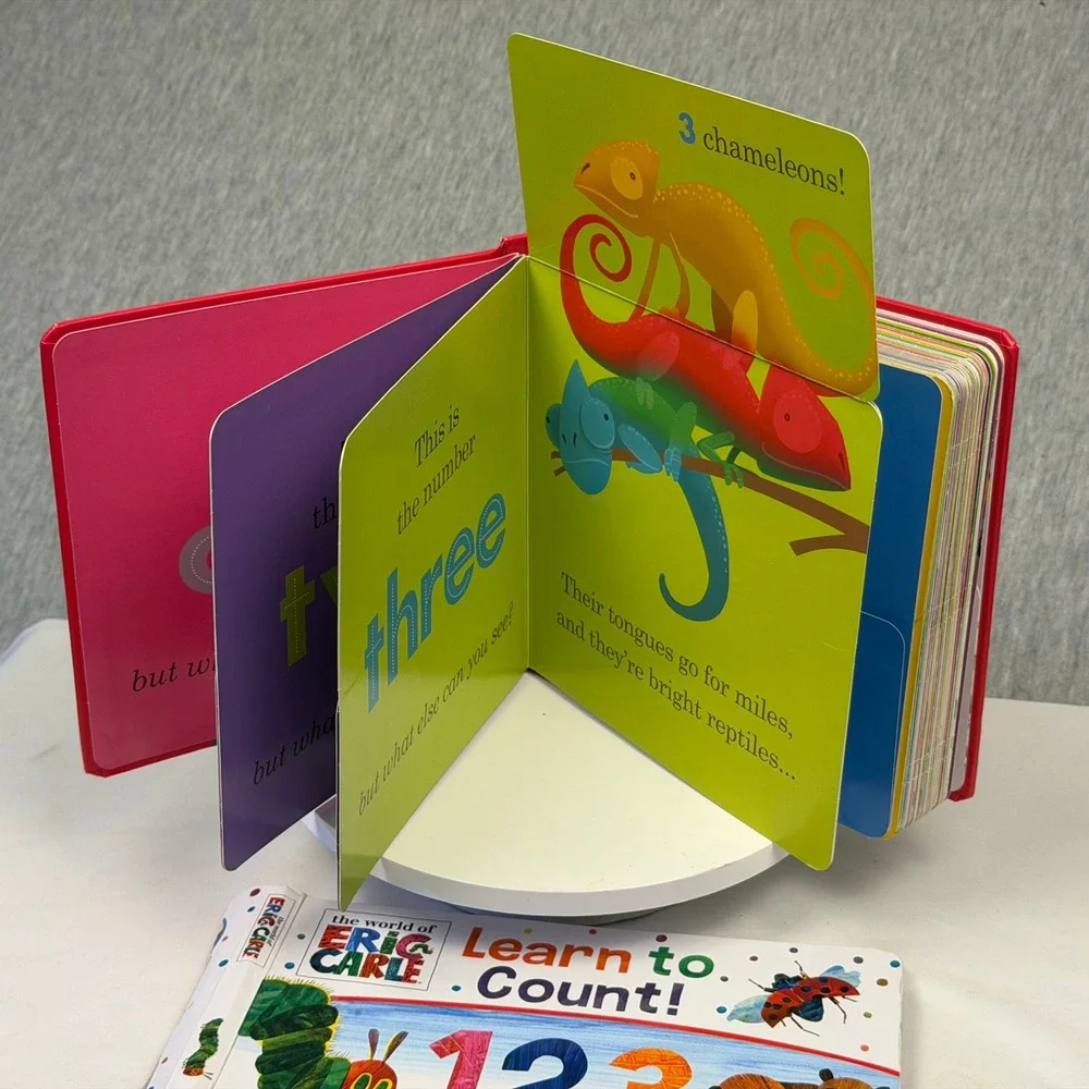 Heath McKenzie 123 Lift the Flap 1 to 100 & Eric‎ Carle Learn to Count Book Lot